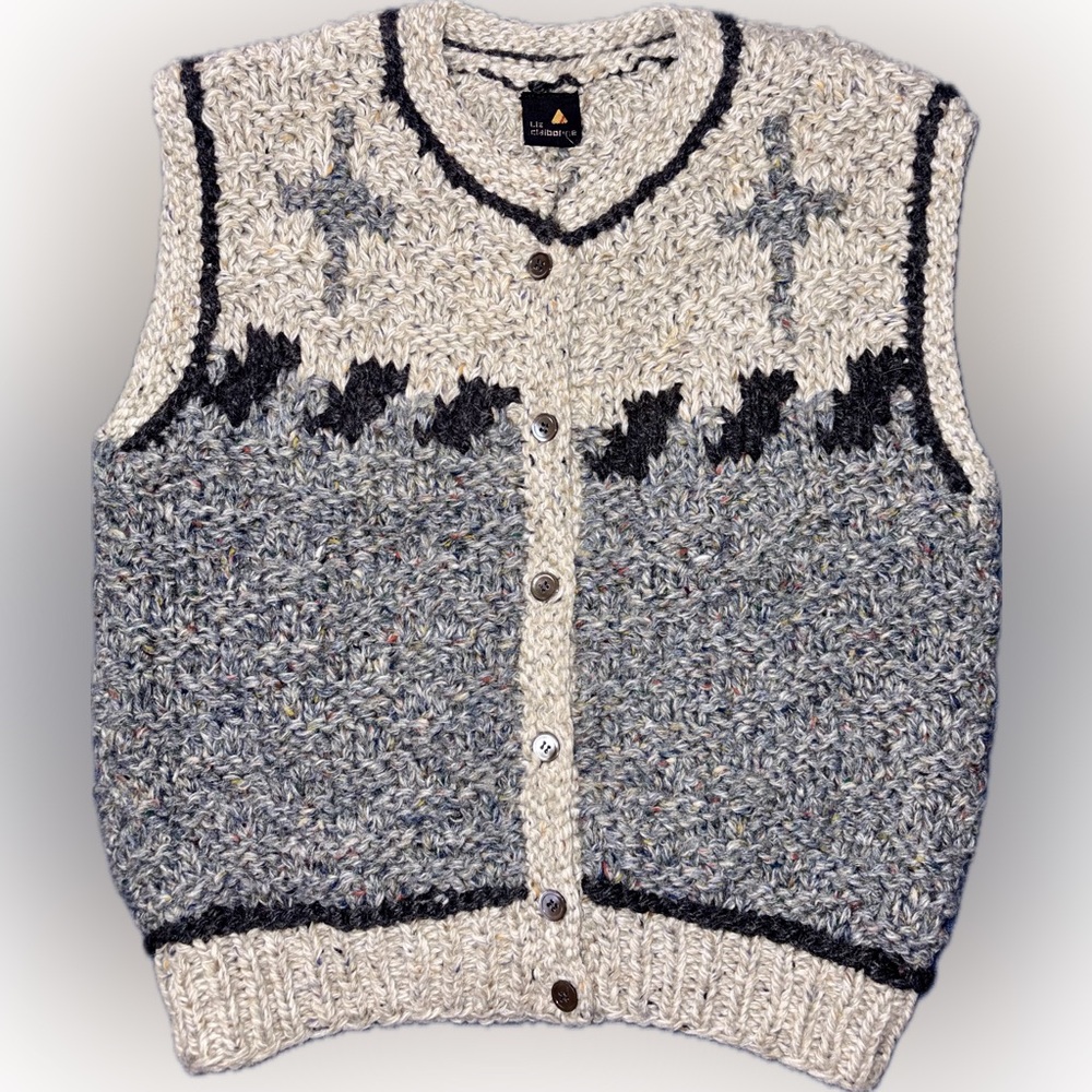 Vintage 80s Liz Claiborne Sweater Vest